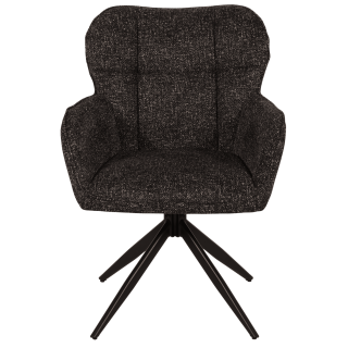 Chaise  Macao pivotante gris graphite