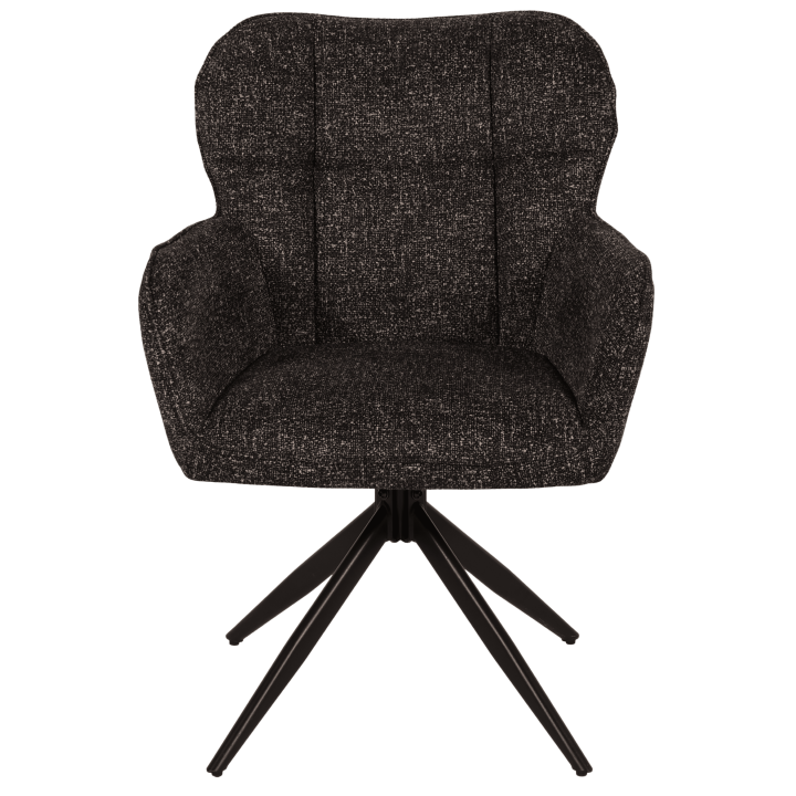 Chaise  Macao pivotante gris graphite