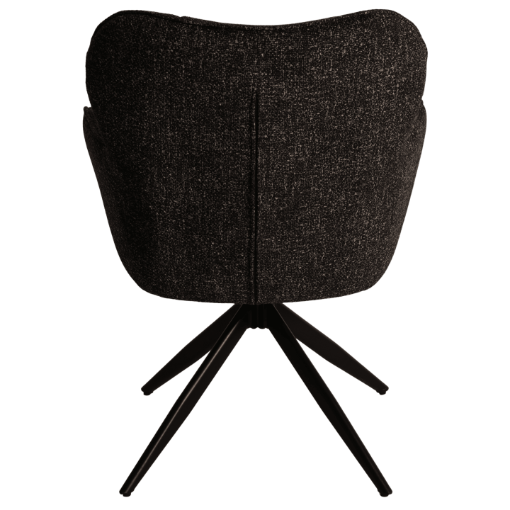 Chaise  Macao pivotante gris graphite