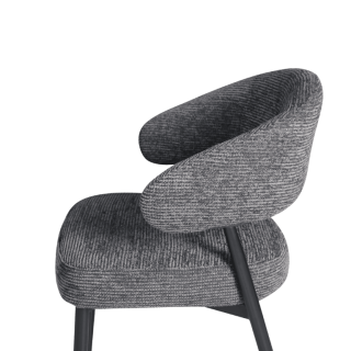 Chaise Simon Gris anthracite
