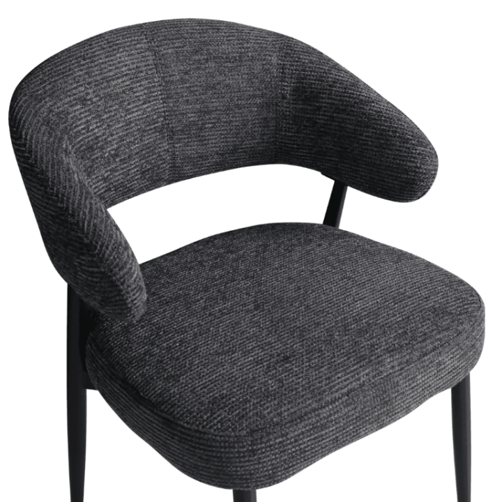 Chaise Simon Gris anthracite