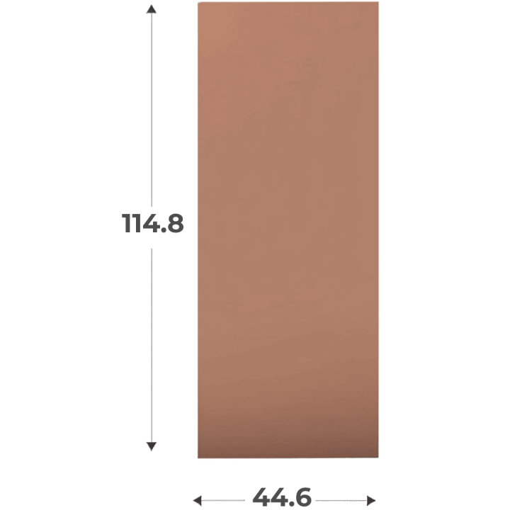 Porte simple H116 cm Casa Terra L 45 cm