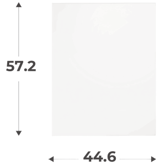 Porte simple H 58 cm L 45 cm Blanc