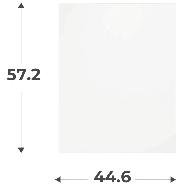 Porte simple H 58 cm L 45 cm Blanc