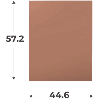 Porte Casa H 58 cm x L 45 cm Terracota
