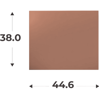 Porte Casa H 38 cm x L 45 cm Teracotta