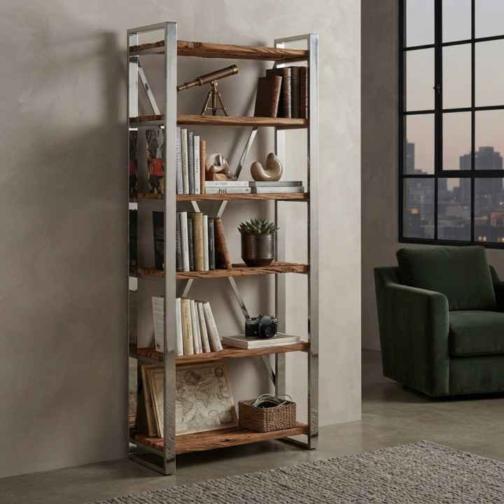 Bibliothèque Alixia bois massif