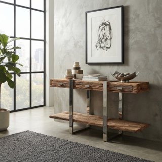 Console Alixia PE-4391 inclus 3 tiroirs
