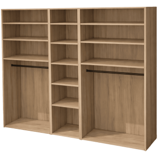 Casa - Dressing 225 cm Chêne hickory