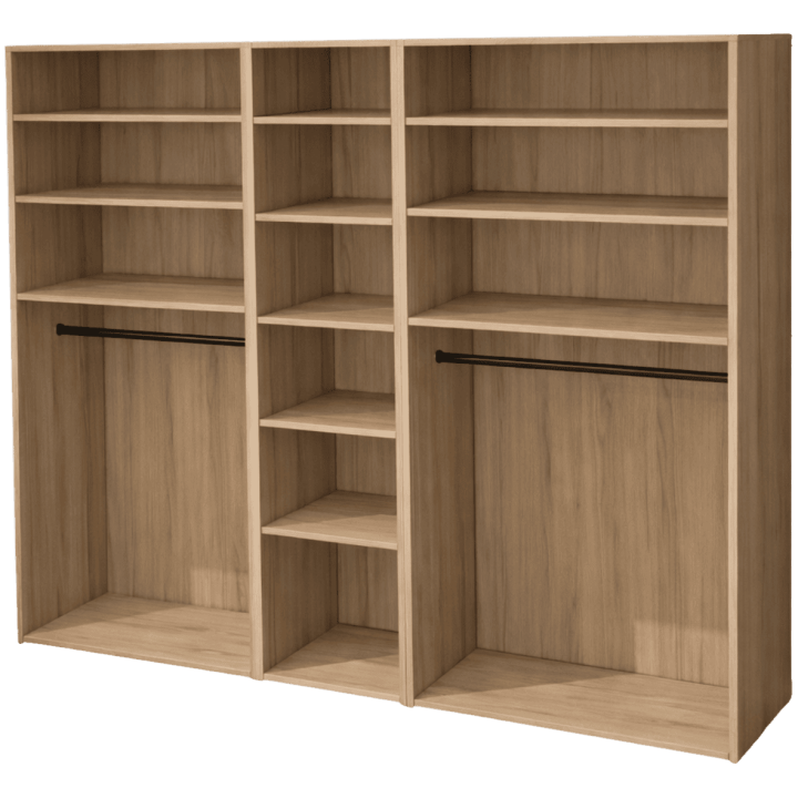 Casa - Dressing 225 cm Chêne hickory