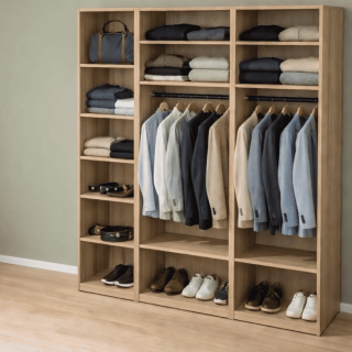 Casa - Dressing 225 cm Chêne hickory