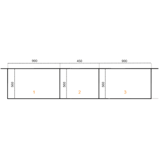 Casa - Dressing 225 cm Chêne hickory