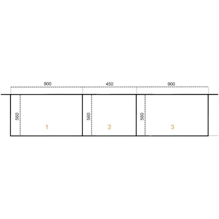 Casa - Dressing 225 cm Chêne hickory