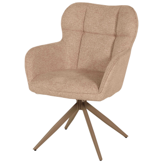 Chaise Macao pivotante taupe