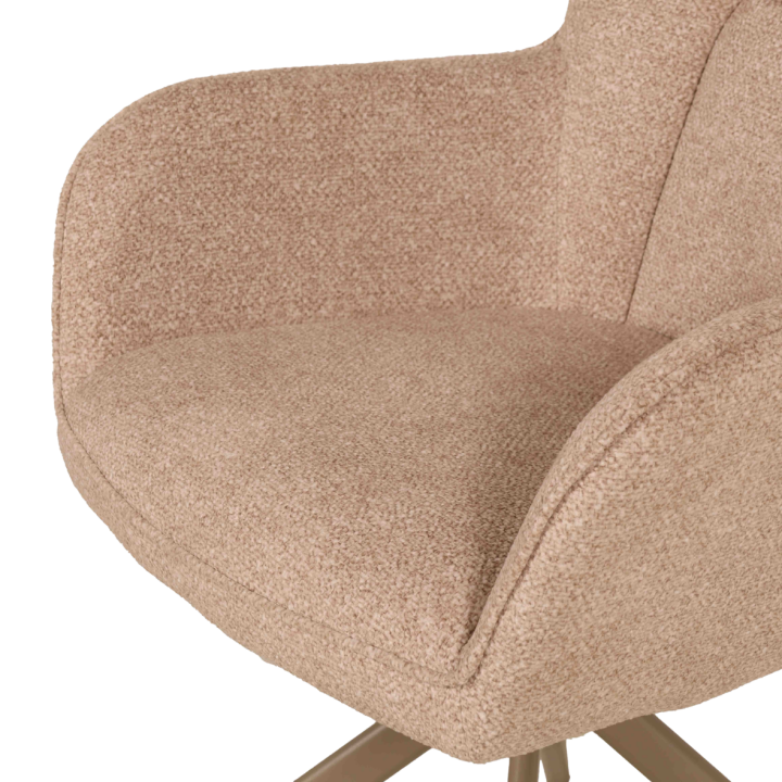 Chaise Macao pivotante taupe