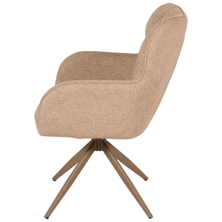 Chaise Macao pivotante taupe