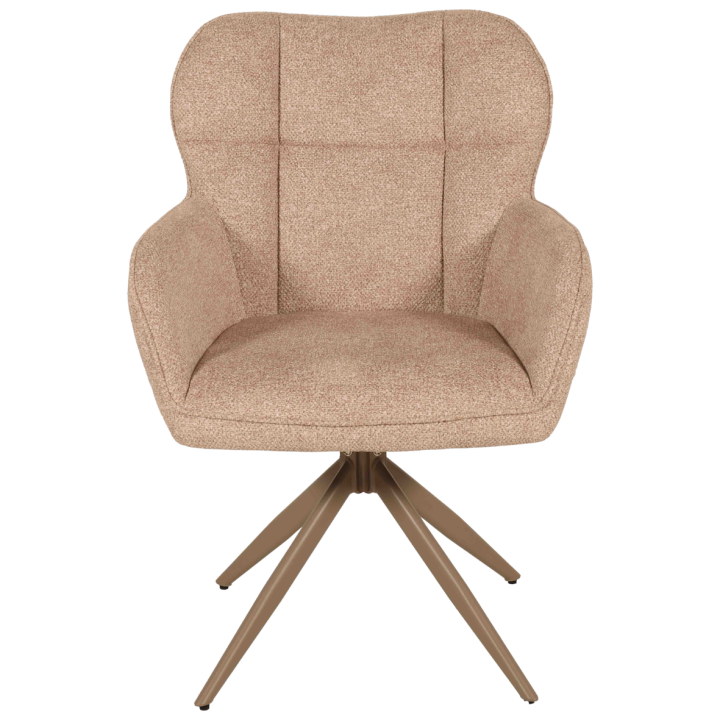 Chaise Macao pivotante taupe