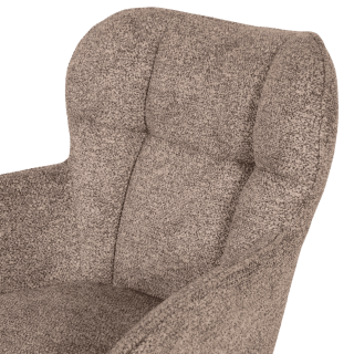 Chaise Macao pivotante gris clair