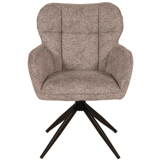Chaise Macao pivotante gris clair