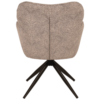 Chaise Macao pivotante gris clair