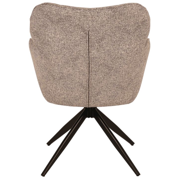 Chaise Macao pivotante gris clair