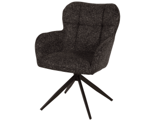 Chaise  Macao pivotante gris graphite