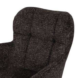 Chaise  Macao pivotante gris graphite