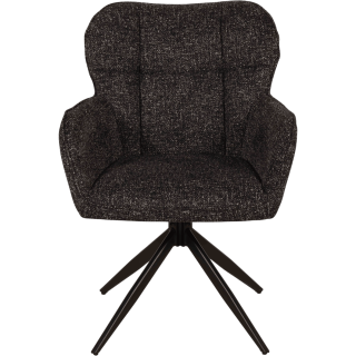 Chaise  Macao pivotante gris graphite