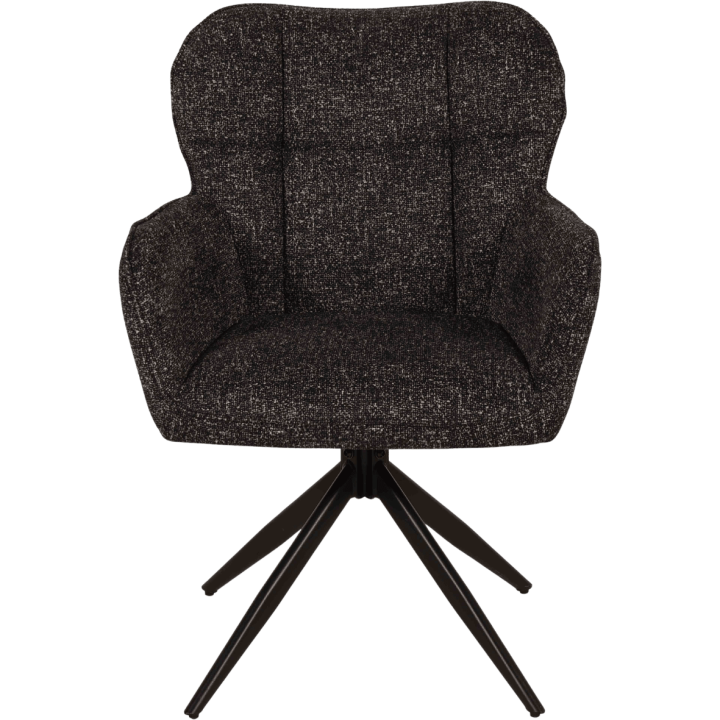 Chaise  Macao pivotante gris graphite