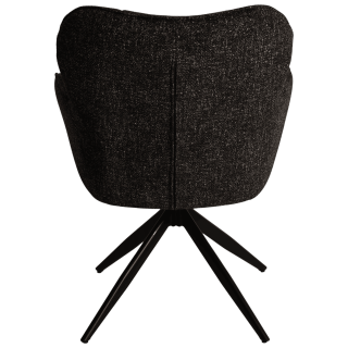 Chaise  Macao pivotante gris graphite
