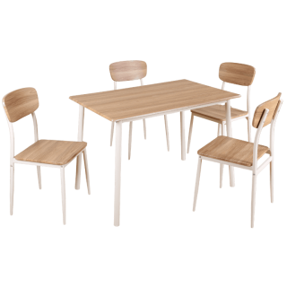Ensemble table et 4 chaises Numa