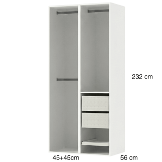 Dressing Casa 90 cm blanc