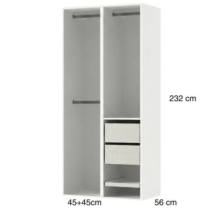 Dressing Casa 90 cm blanc