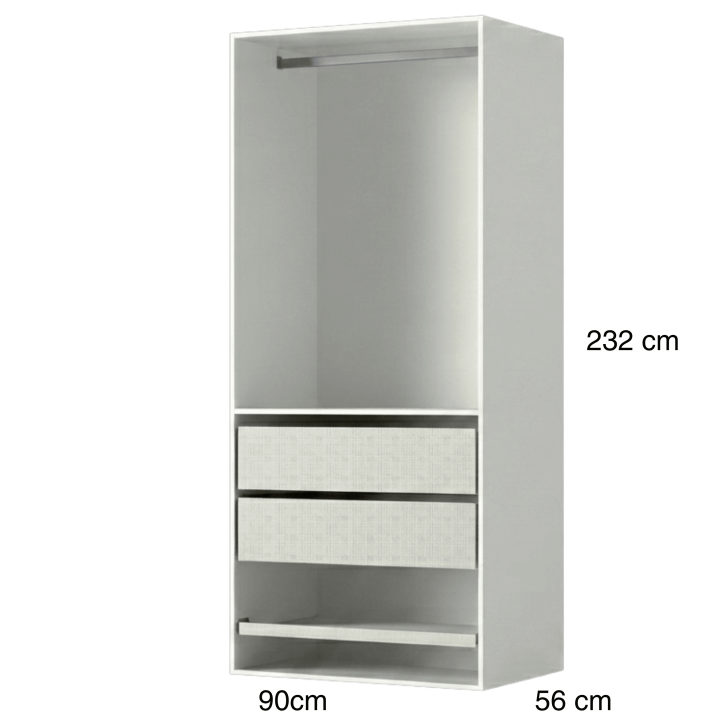 Dressing Casa blanc 90 cm