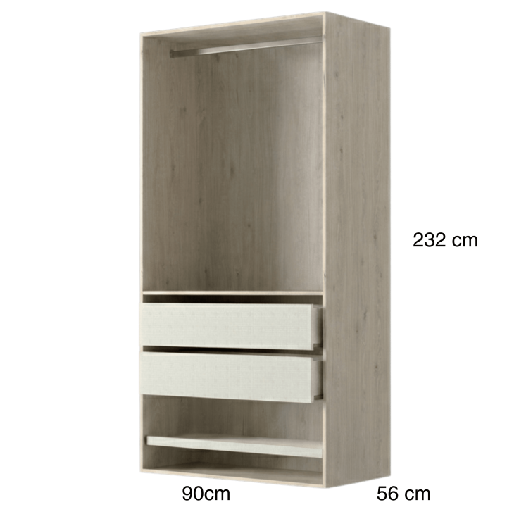 Dressing Casa 90 cm chêne hickory