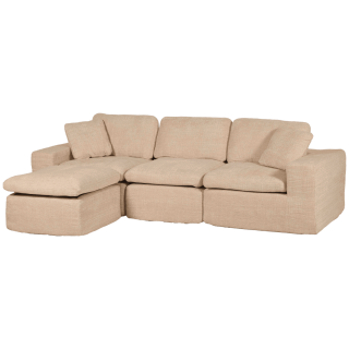 Canapé 3 places avec pouf Selena compréssé