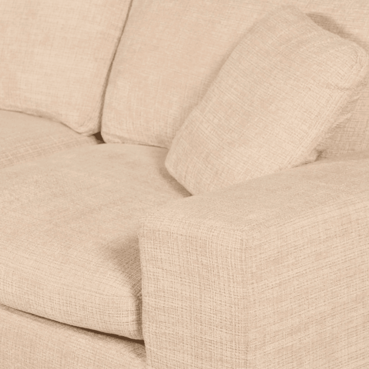Canapé 3 places avec pouf Selena compréssé