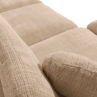 Canapé 3 places avec pouf Selena compréssé