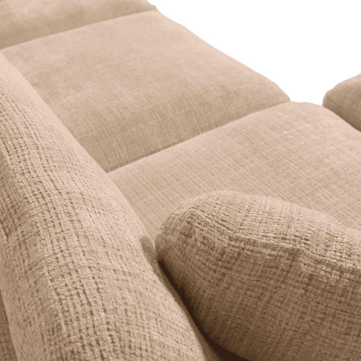 Canapé 3 places avec pouf Selena compréssé
