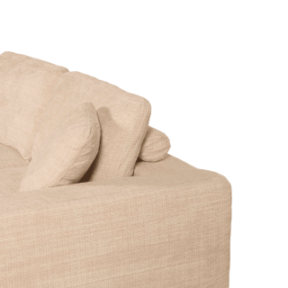 Canapé 3 places avec pouf Selena compréssé