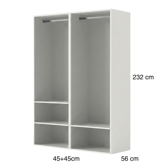 Dressing Casa 90 cm blanc