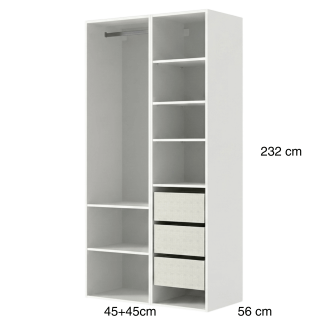 Dressing Casa 90 cm Blanc