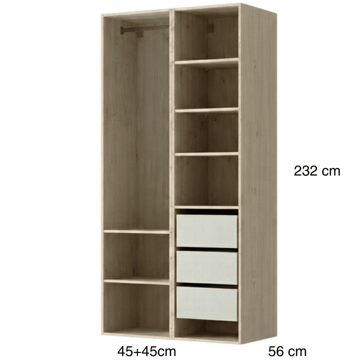 Dressing Casa 90 cm Chêne hickory
