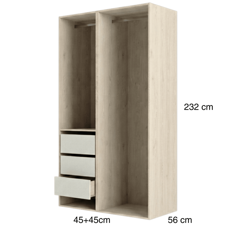 Dressing Casa 90 cm Chêne hickory