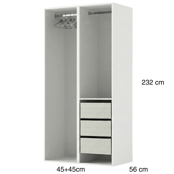 Dressing Casa 90 cm Blanc