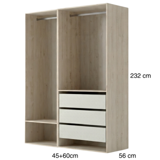 Dressing Casa 105 cm Chêne hickory