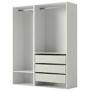 Dressing Casa 105 cm blanc