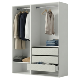 Dressing Casa 105 cm blanc