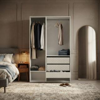Dressing Casa 105 cm blanc