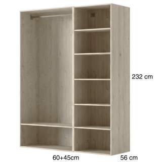 Dressing Casa 105 cm Chêne Hickory